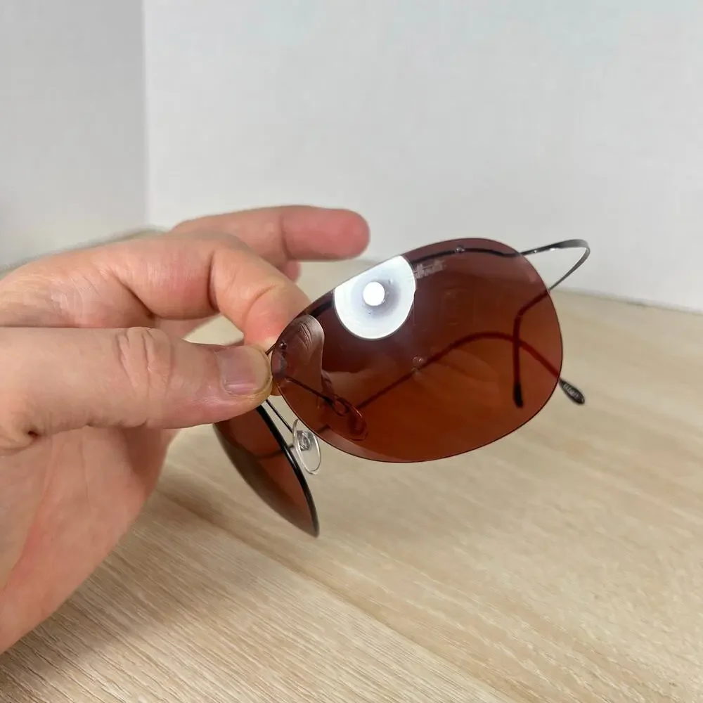 Silhouette M8575 /65 V6071 Sunglasses Red Tinted Lenses Titan Austria